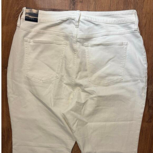 NWT J.Crew Flare Crop White Jean In Signature Stretch Size 35 - Picture 8 of 8